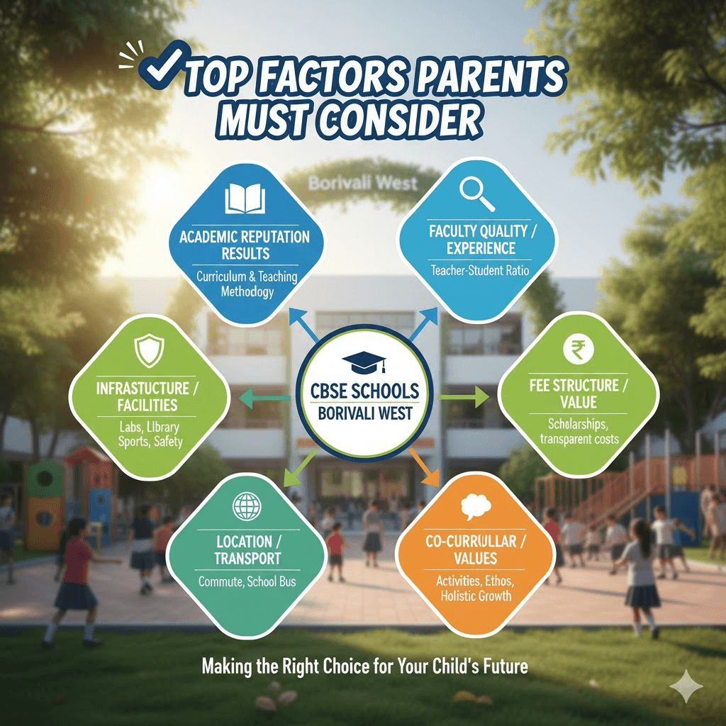 Top Factors Parents Must Consider When Selecting CBSE Schools in Borivali West
